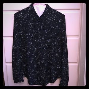 Navy Top with White Stars